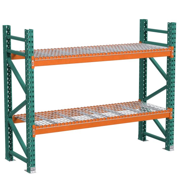 Lyon pallet rack with wire decking 2 level starter