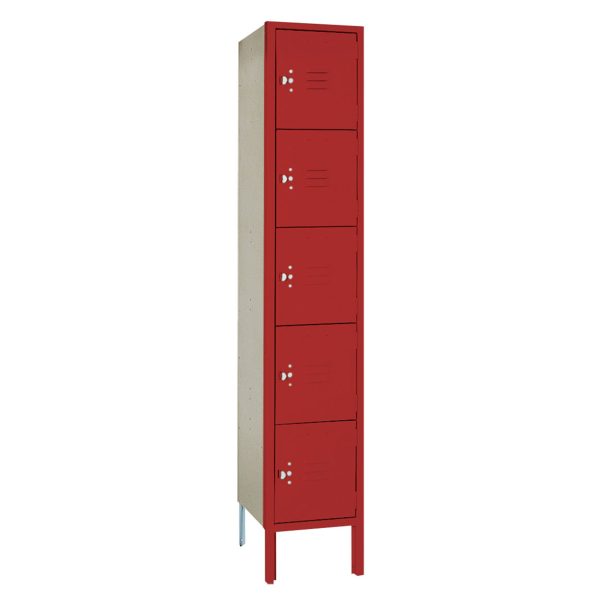 Lyon PDQ five tier locker one wide red baron