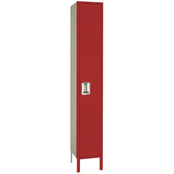 lyon pdq single tier locker one wide red baron