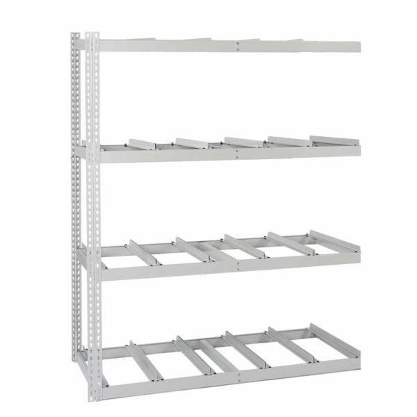 Lyon Record Storage Rack 4 Level Add-on with Support Rails