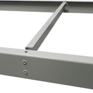 Lyon rivet rack beam with center support dove gray