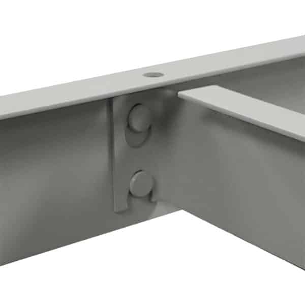 Lyon rivet rack center support inside beam dove gray