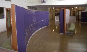Single Tier Lockers on a Curve