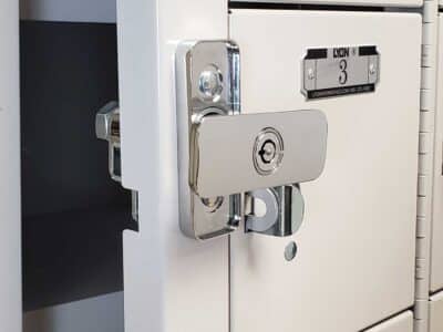 Lyon wall mount secure cell phone locker handle