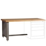 lyon workbench kit desk height style 1 251270WB1014