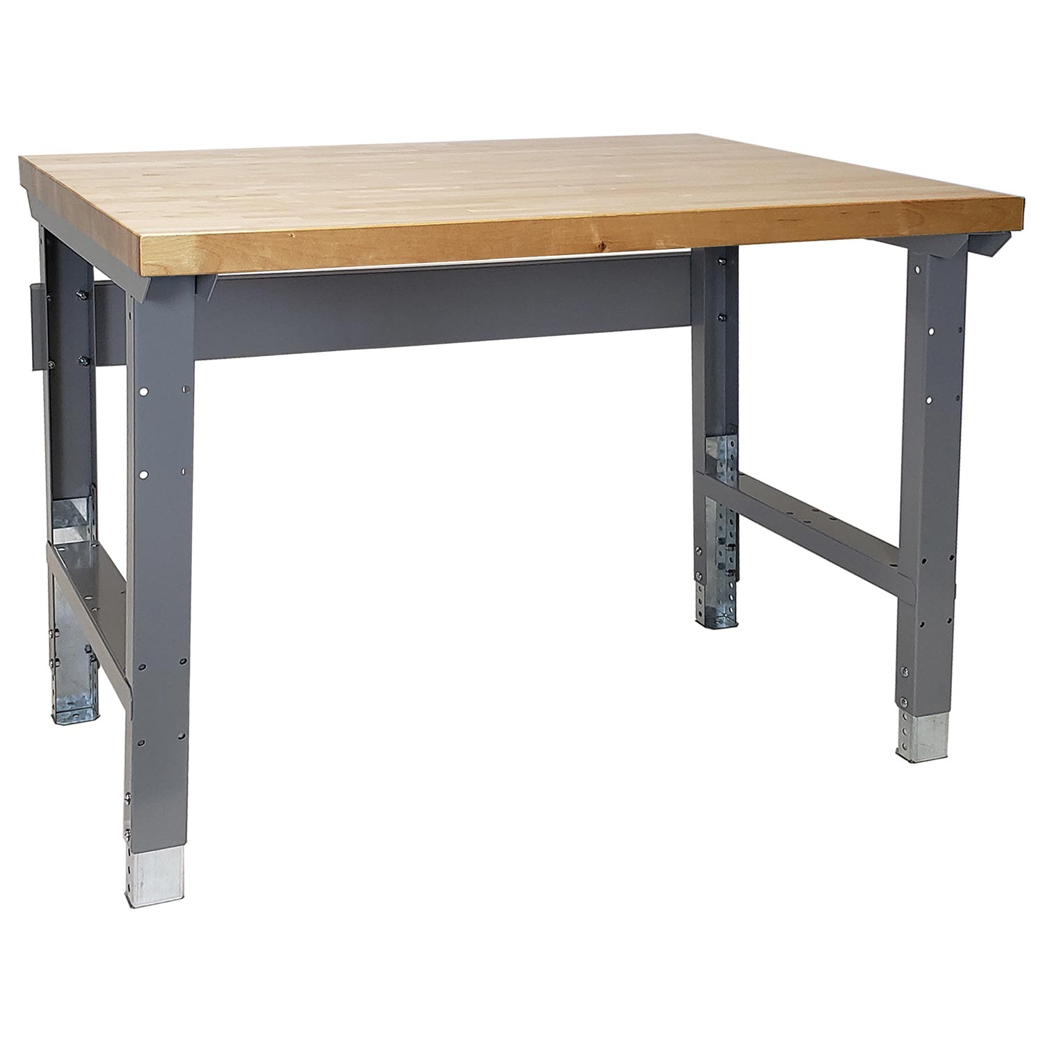 Lyon Workbench with Adjustable Legs Hardwood Top