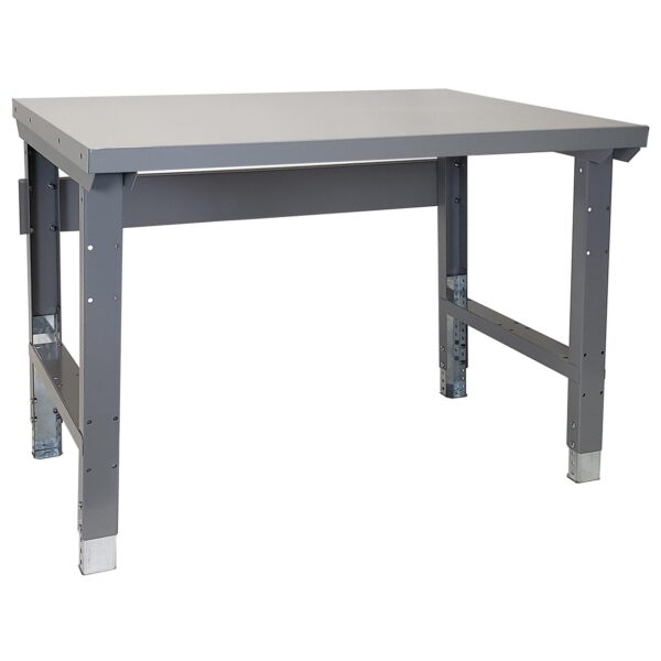 Lyon Workbench with Adjustable Legs Steel Top
