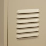 ValTec locker features six 6 inch louvers putty