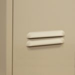 ValTec locker features two 6 inch louvers putty
